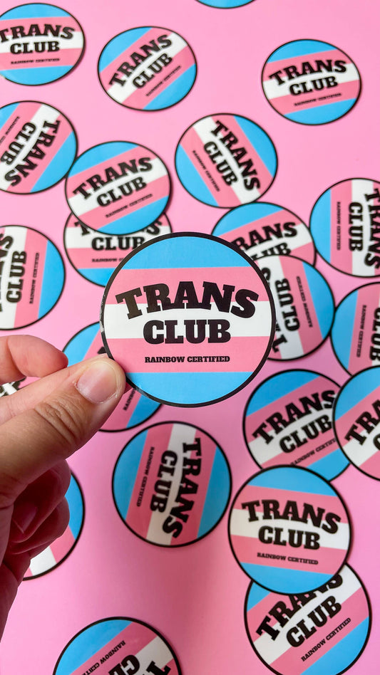 Trans Pride Club Sticker