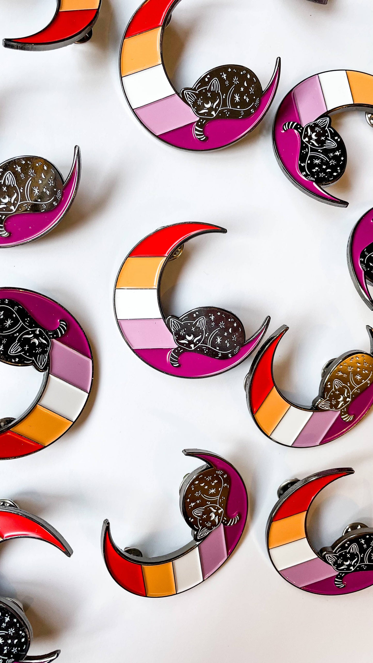 Lesbian Moon LGBTQ+ Pin