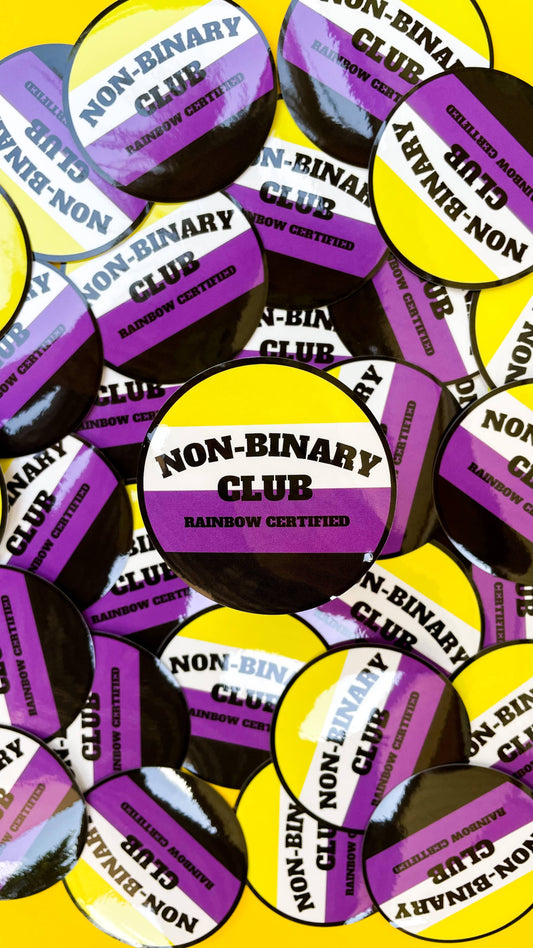 Non-Binary Pride Club Sticker