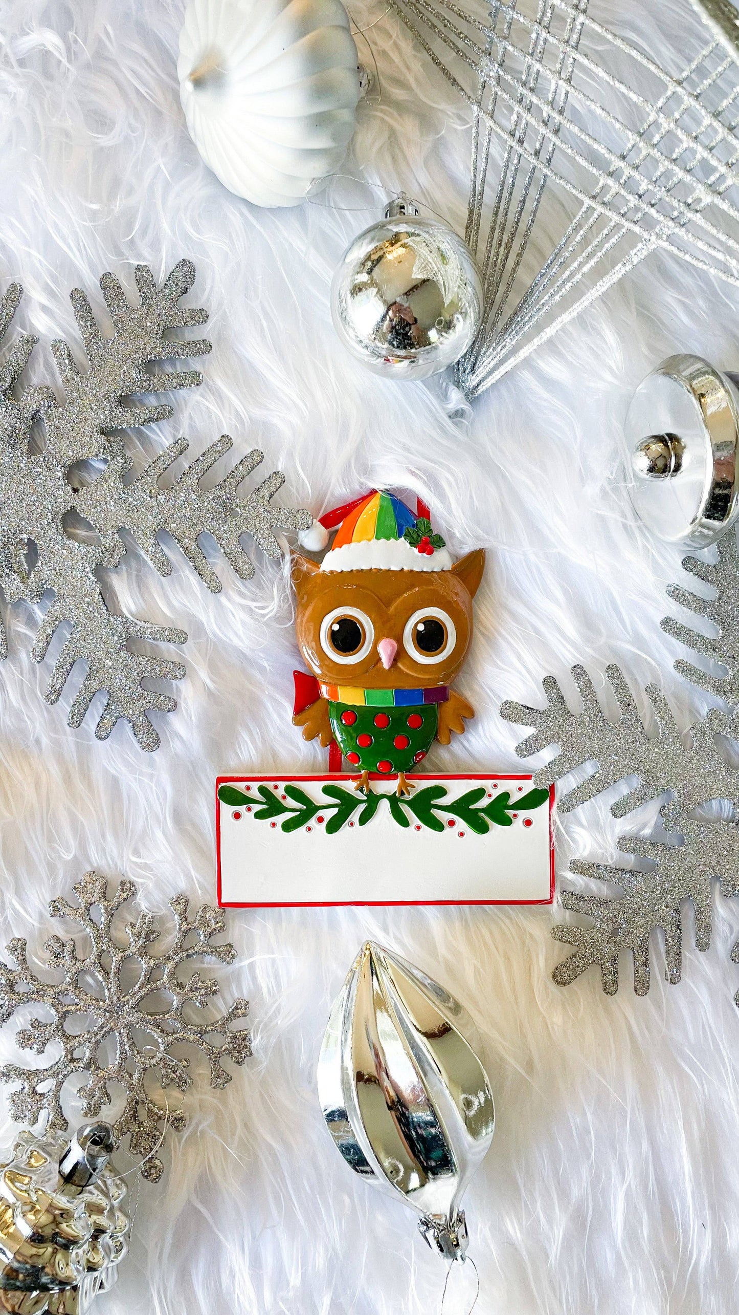 Owl Single LGBTQ+ Christmas Ornament