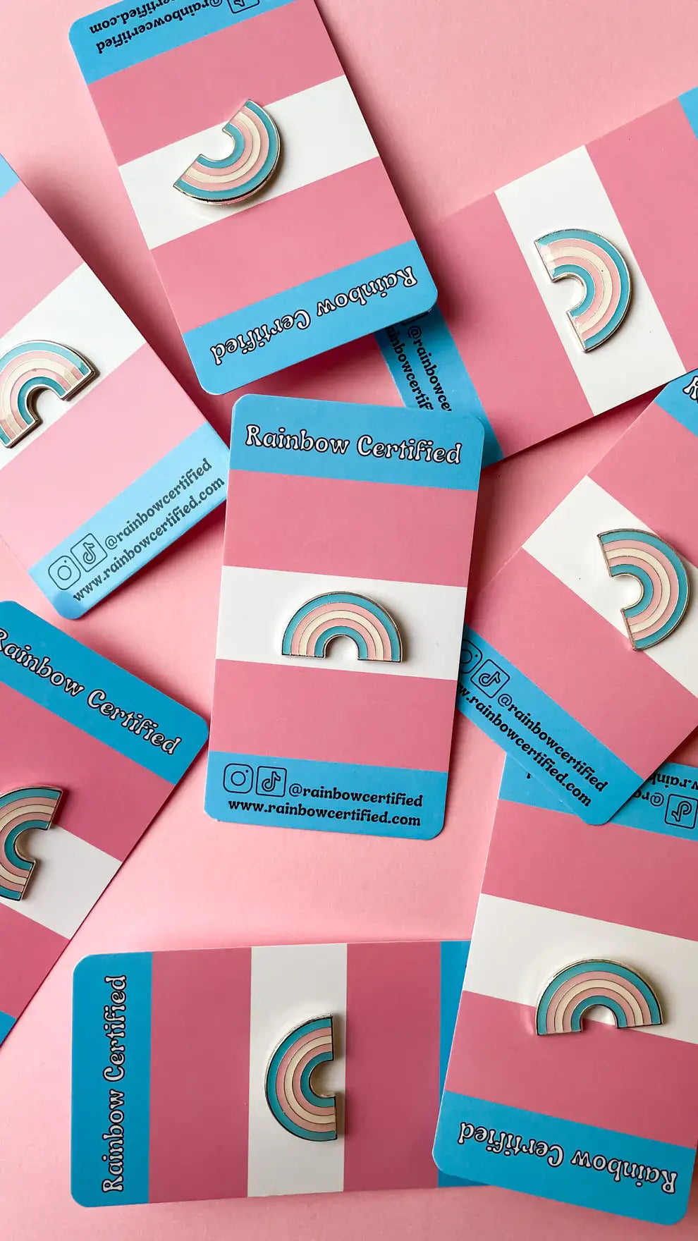 Transgender PRIDE Rainbow LGBTQ+ Enamel Pin