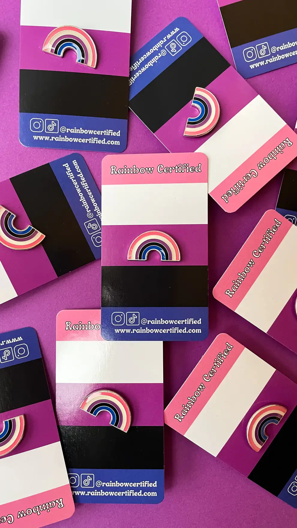 Genderfluid PRIDE Flag Rainbow Pin