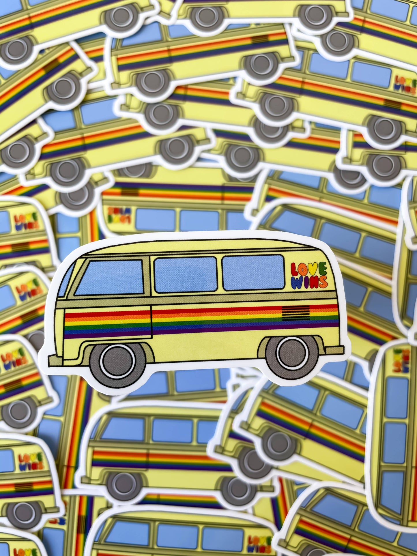 Love Wins Camper Van LGBTQ+ Sticker