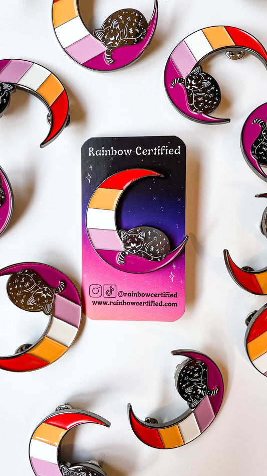 Lesbian Moon LGBTQ+ Pin