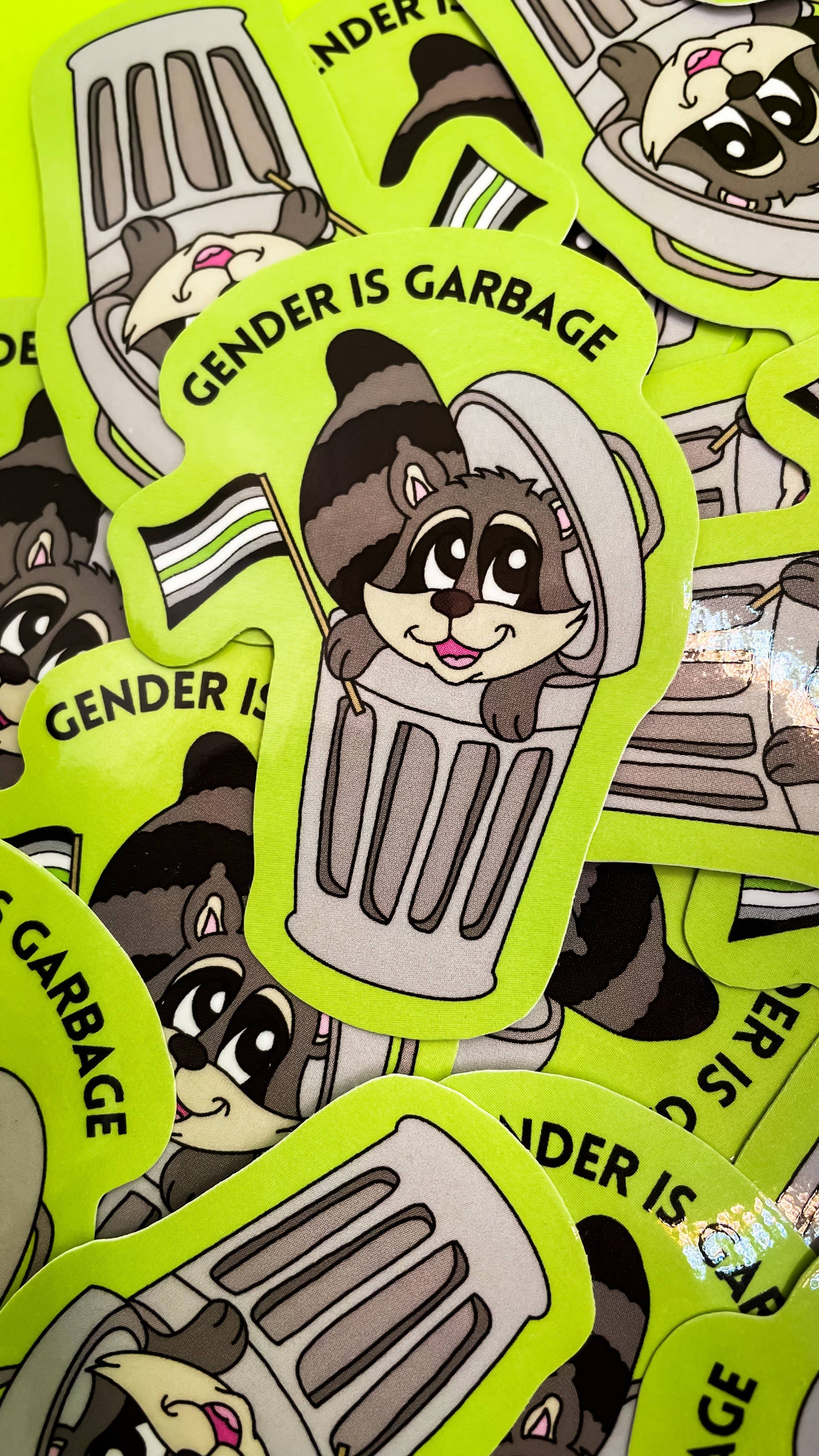 Gender is Garbage Agender LGBTQIA+ Sticker