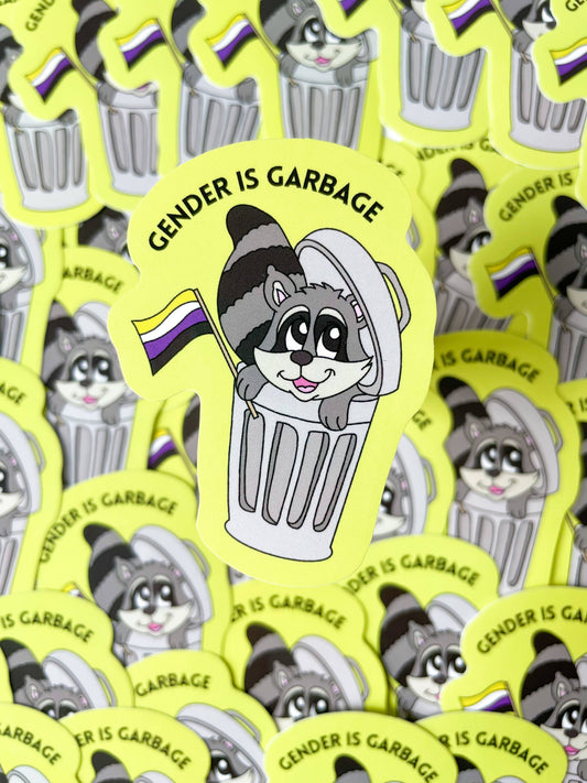 Gender is Garbage Non-Binary LGBTQ+ Sticker