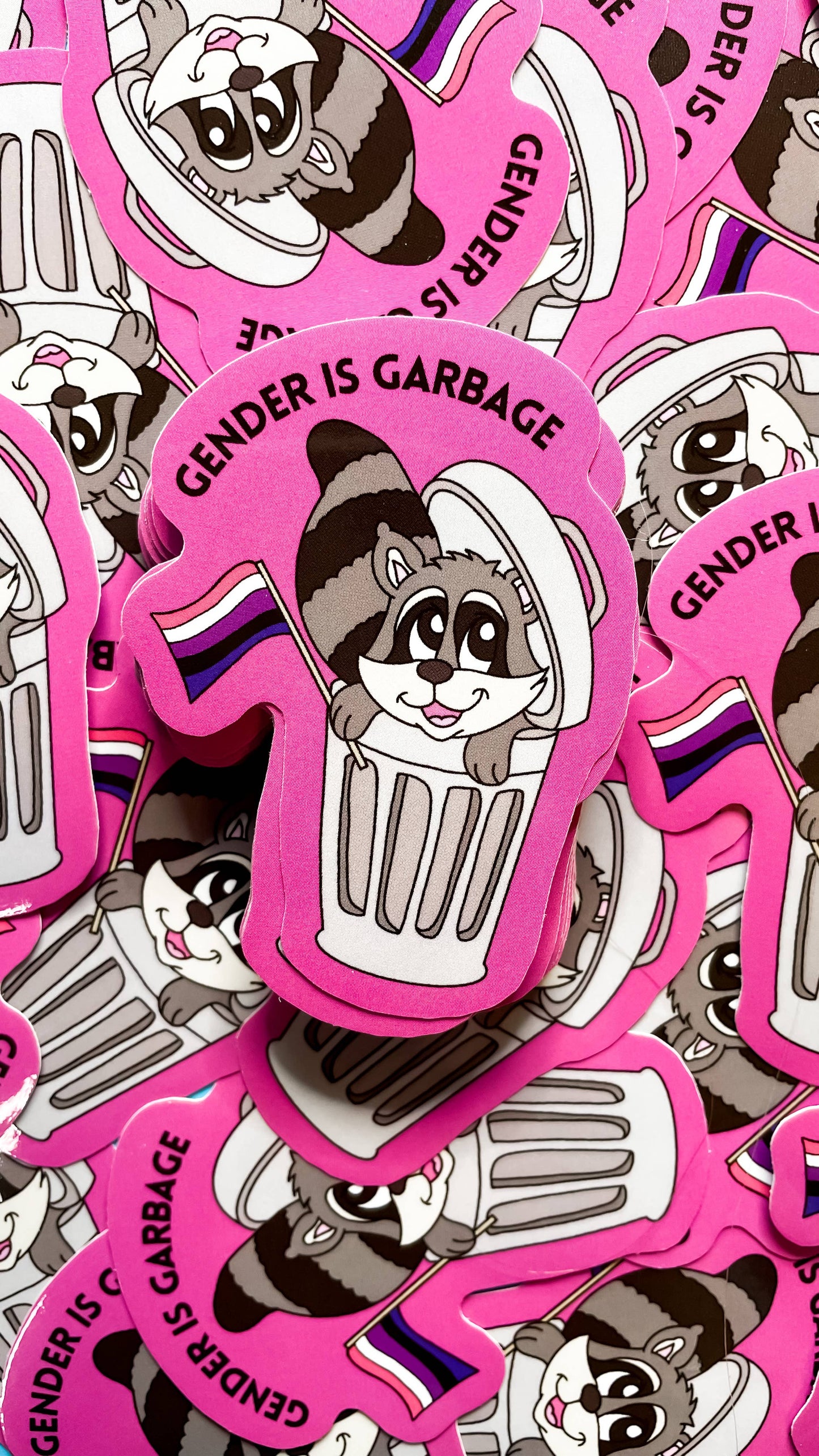 Gender is Garbage Genderfluid LGBTQIA+ Sticker