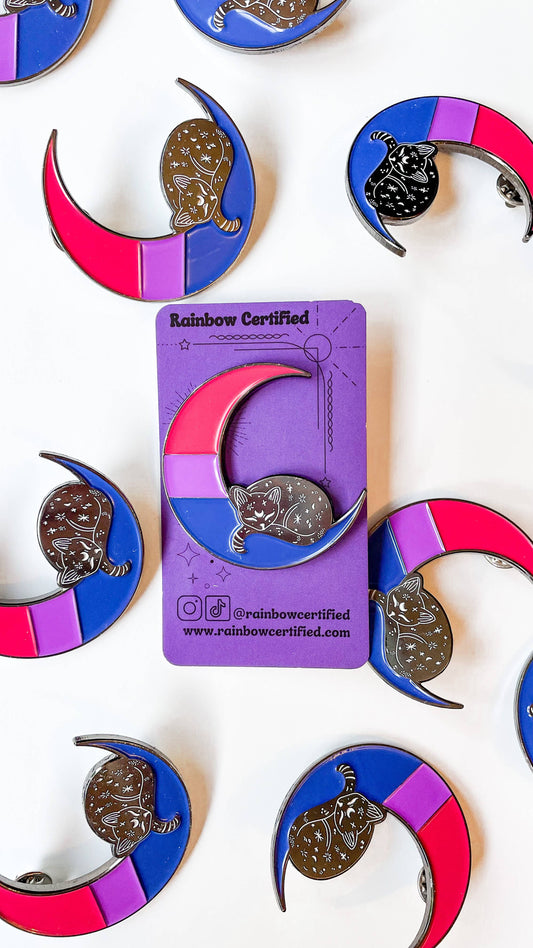 Bisexual Moon LGBTQ+ Pin