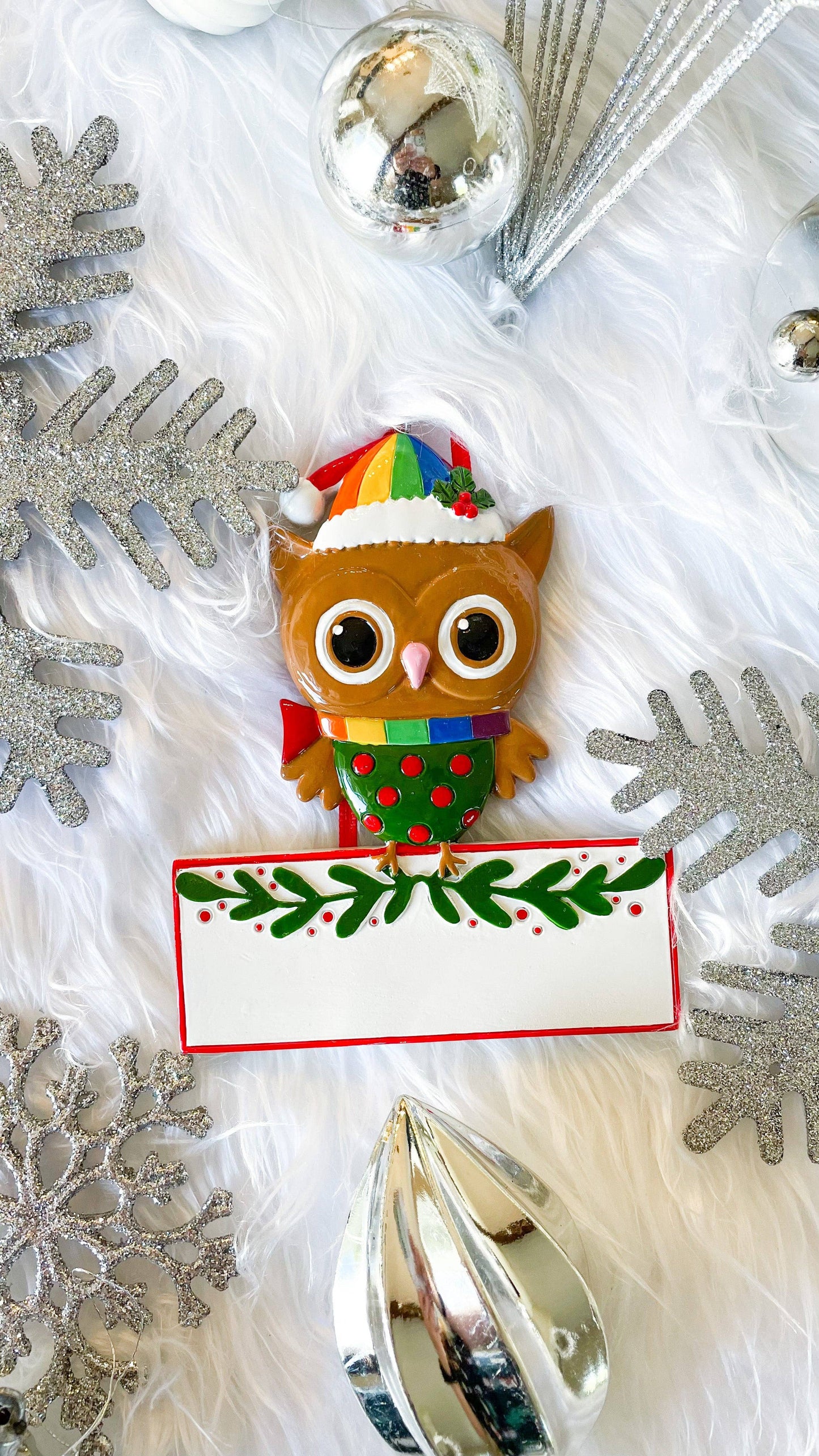 Owl Single LGBTQ+ Christmas Ornament