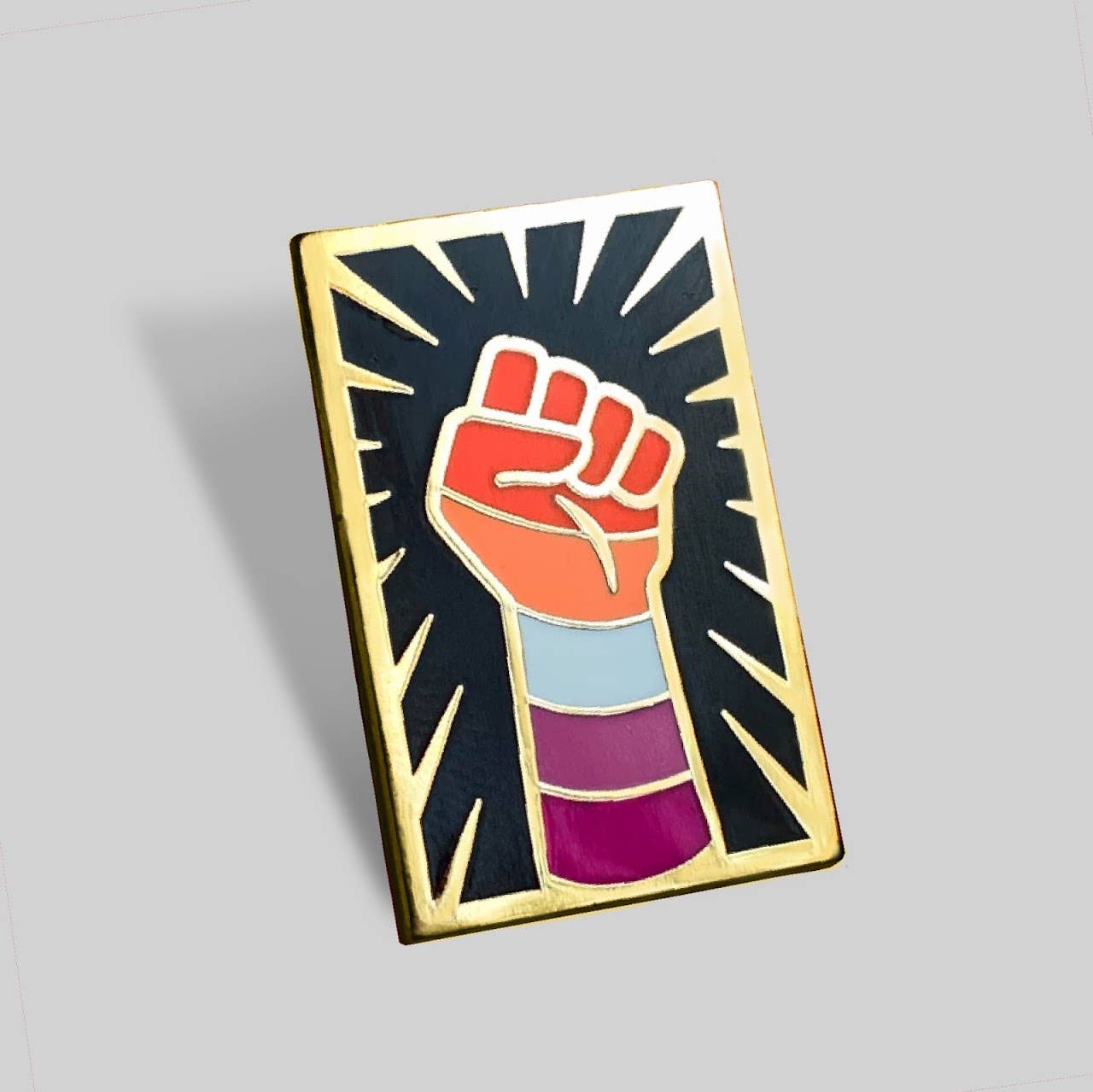 Lesbian Resist Fist Pin