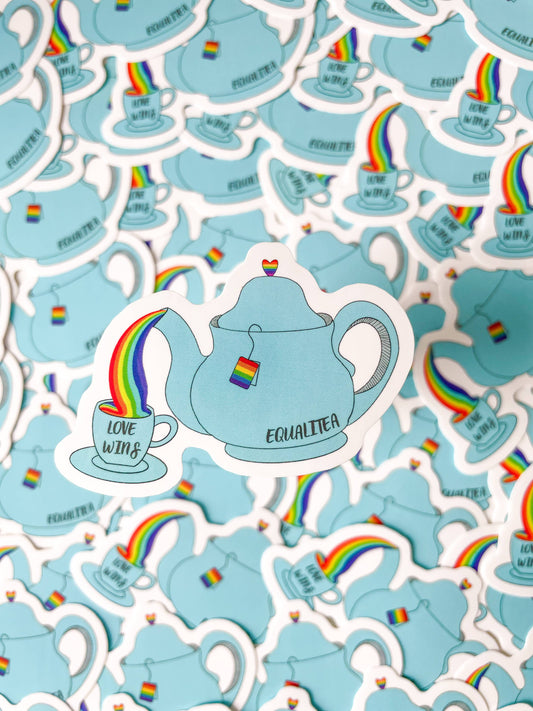 Equali-TEA LGBTQ+ Sticker