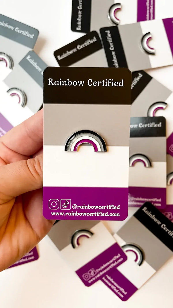 Asexual PRIDE Rainbow Enamel Pin